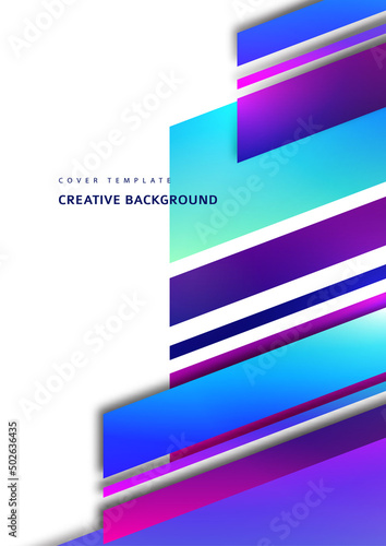 Inclined stripes and lines. Template for business presentations, app covers and website designs. Vector