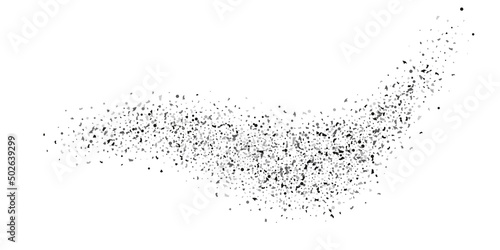  Silver glitter confetti on a white background. Illustration of a drop of shiny particles. Decorative element. Luxury background for your design, cards, invitations, gift, vip.