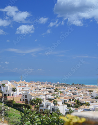 View of the Town of Benalmadena in Andalusia, Spain