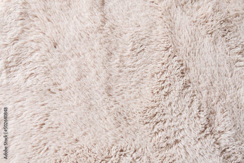 Texture of beige carpet. Soft carpet