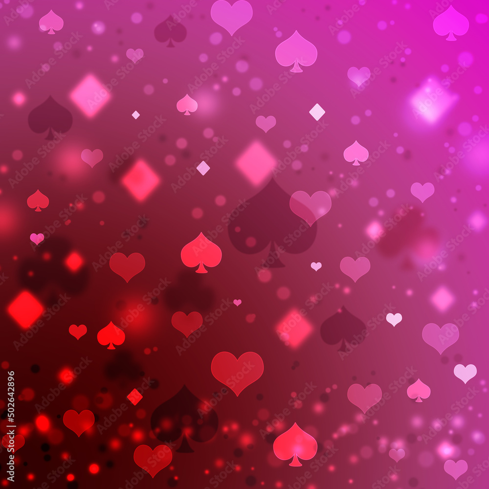 Bright poker abstract bokeh pattern. Bright poker abstract bokeh pattern.