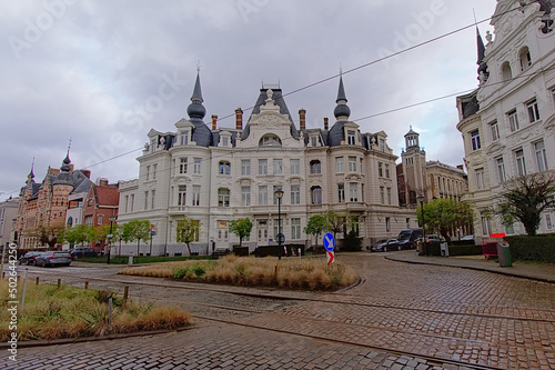 Neo flemish renaissance house in Zurenborg district, Antwerp photo