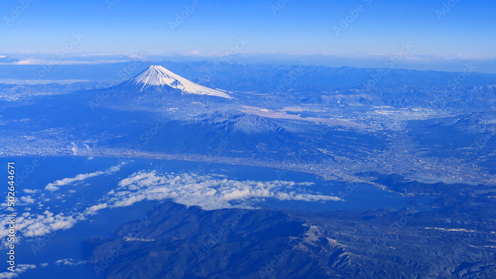 羽田行き飛行機からの富士山13