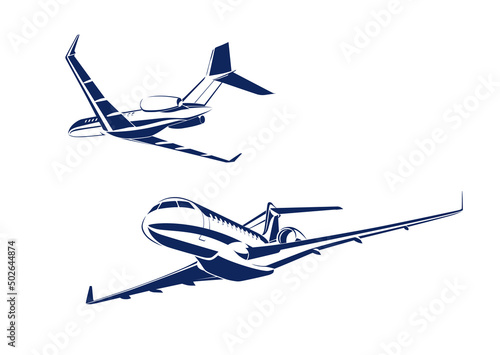 Executive long range business jet global 6500 flying