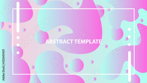 Contemporary templates with gradient design for banners, posters. Futuristic wallpaper.