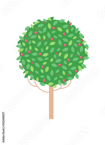 summer tree - simple flat element