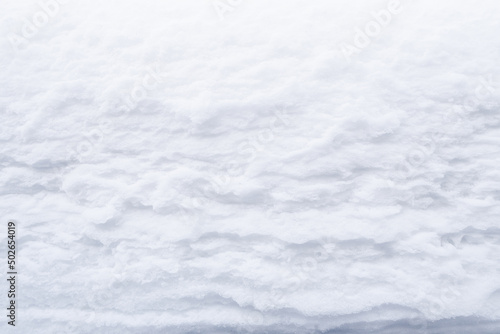 Winter snow. Snow texture Top view of the snow. Texture for design. Snowy white texture. Snowflakes. © detry26