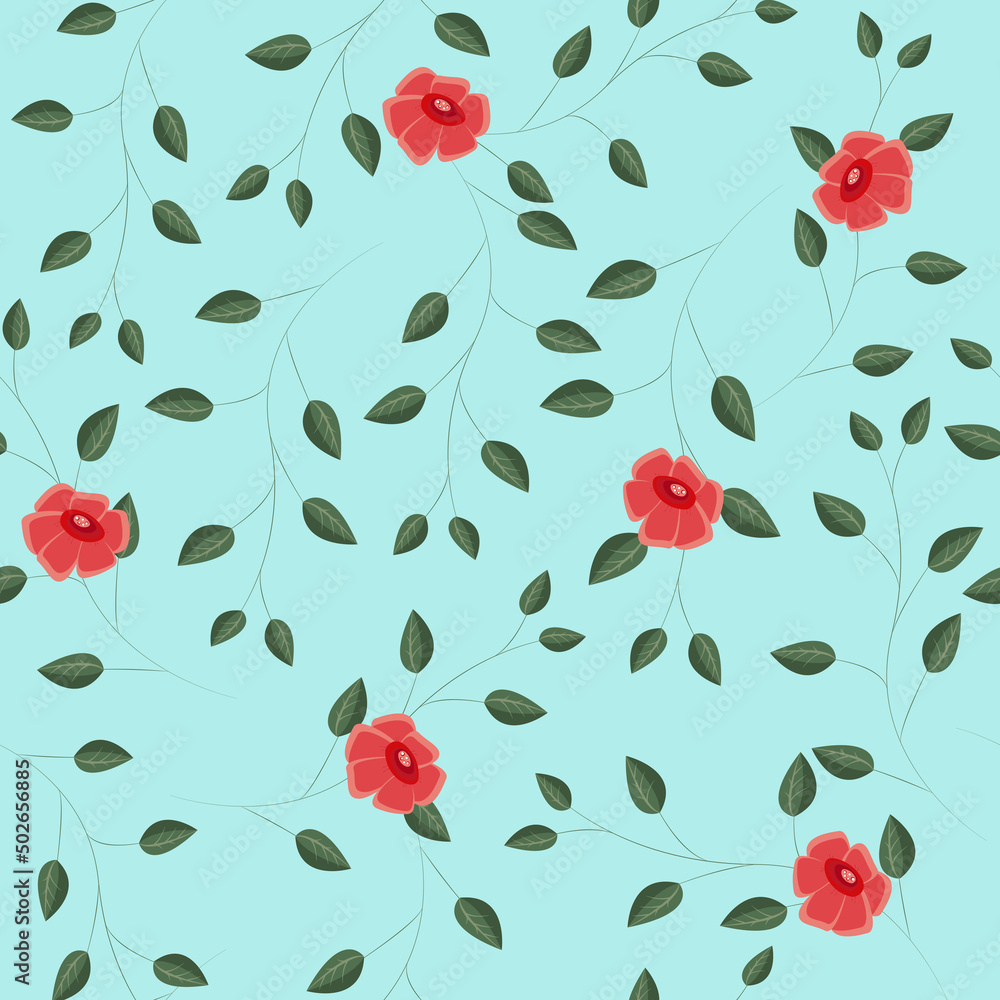 Seamless floral botanical pattern Seamless floral botanical pattern