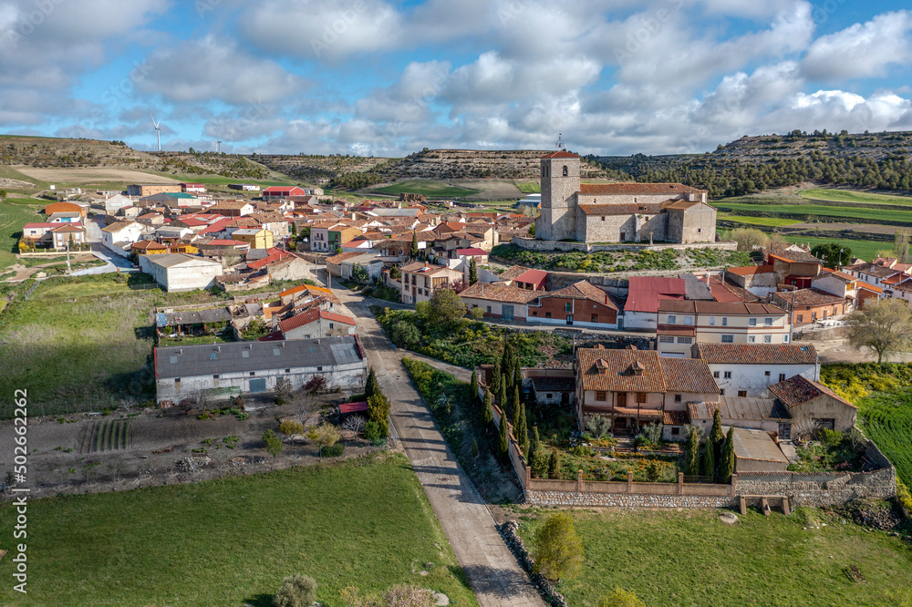 panoramic view of Velliza province of Valladolid Spain