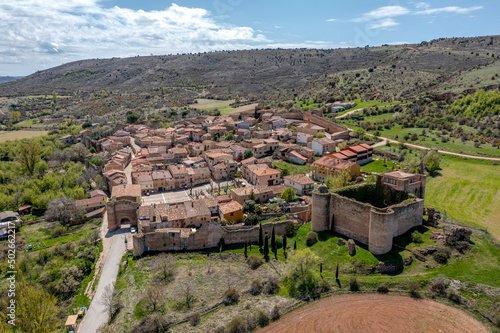 General view of Palazuelos, municipality of Siguenza, province of Guadalajara, in the autonomous community of Castilla La Mancha, Spain. photo