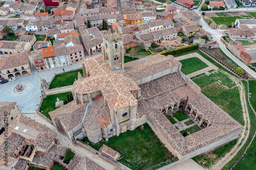 Tableau sur toile Church of Santa Maria la Real in Sasamon province of Burgos, Spain, UNESCO - the