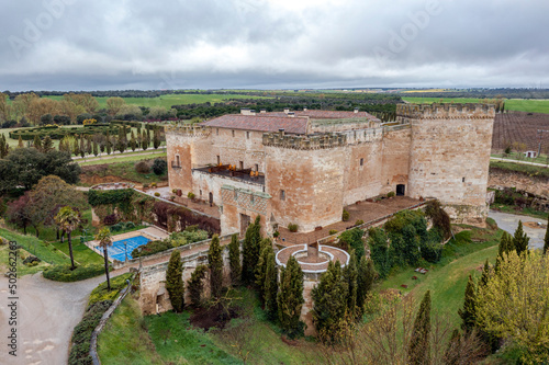 The castle of Villanueva del Canedo  in Topas  province of Salamanca  Spain 