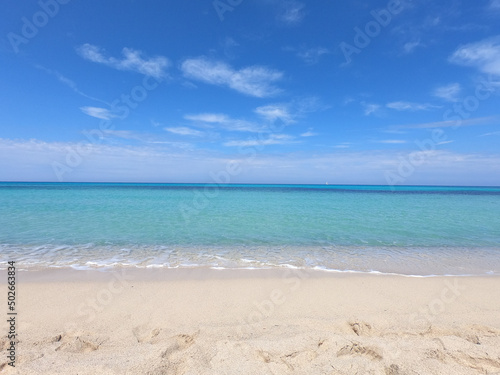 Fototapeta Naklejka Na Ścianę i Meble -  Cala Mesquida . Cala Ratjada Beautiful view of the seacoast of Majorca with an amazing turquoise sea, in the middle of the nature. Concept of summer, travel, relax and enjoy