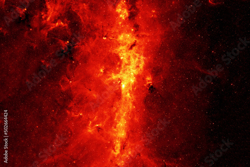 Beautiful red galaxy. Elements of this image furnished by NASA