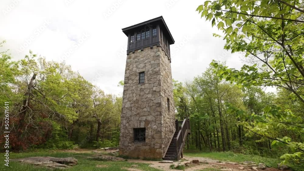 Fire Tower, Fire Lookout Tower, Old Fire Tower, Fort Mountain Tower Fire Tower, Fire Lookout Tower, Old Fire Tower, Fort Mountain Tower