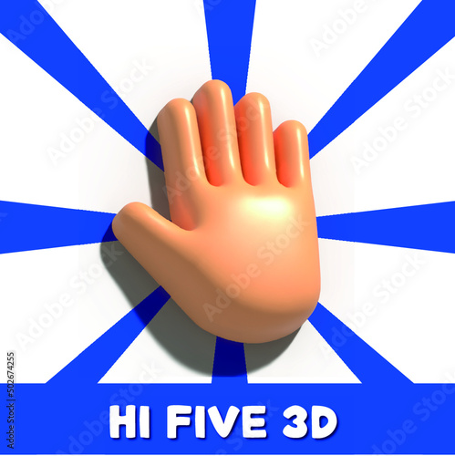 HI FIVE 3D ILLUSTRATION © PabloMartin