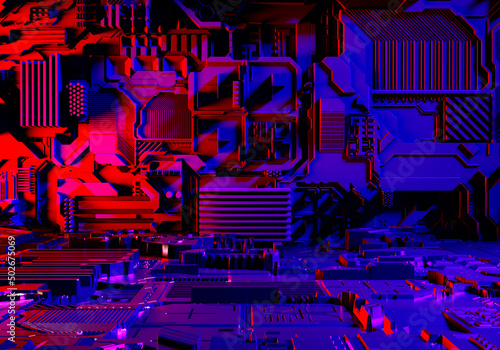Mining crypto concept. Bitc...