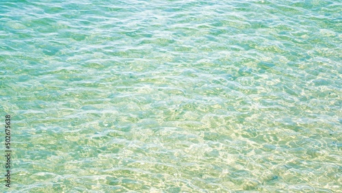 【自然】透き通った海の水 背景素材 