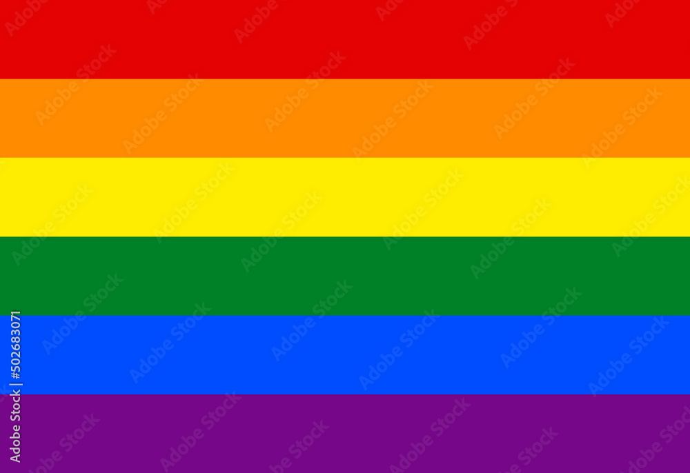 LGBT pride flag. Rainbow flag