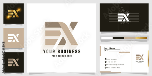 Letter EX or BX monogram logo