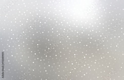 Winter silver shimmer sparkles empty background for Christmas holidays template.