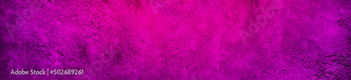 Abstract black purple pink background. Toned magenta rough concrete texture. Colorful background with space for design. Web banner. Wide. Panoramic. Website header. © Наталья Босяк