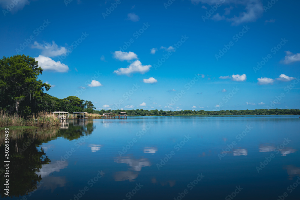 Houses on Lake Jesup in Seminole County Florida