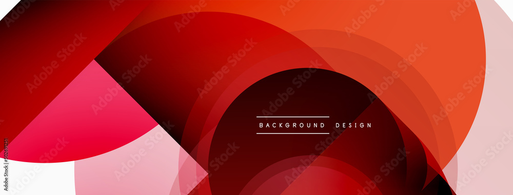 Fototapeta premium Geometrical minimal wallpaper. Geometric shapes. Vector illustration for wallpaper banner background or landing page