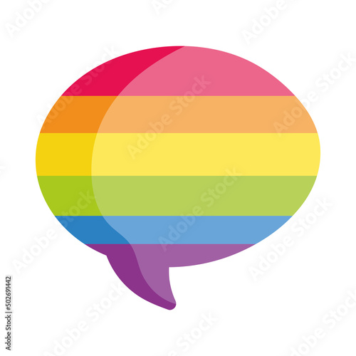 LGBTQ speech bubble