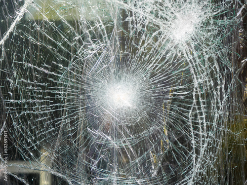 broken glass window