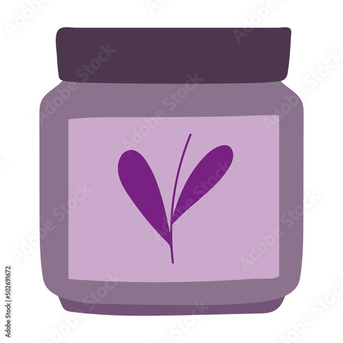 skin care cream floral