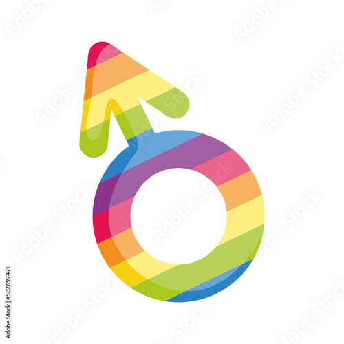 LGBTQ pride male gender