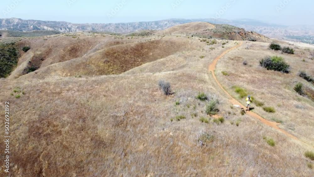 A UAV Aerial Drone Survey of Southern california Chaparral Environment Hills above the Live Oak Canyon Valley A UAV Aerial Drone Survey of Southern california Chaparral Environment Hills above the Live Oak Canyon Valley