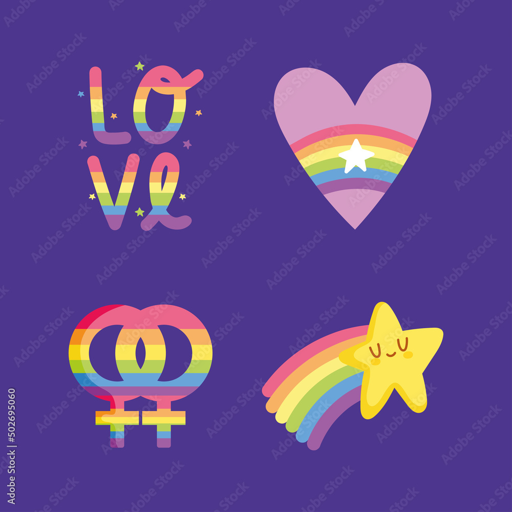 LGBTQ icons collection LGBTQ icons collection