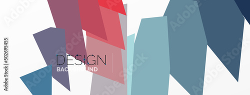 Background colorful shapes template. Wallpaper for concept of AI technology, blockchain, communication, 5G, science, business and technology