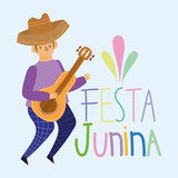 Festa Junina greeting card