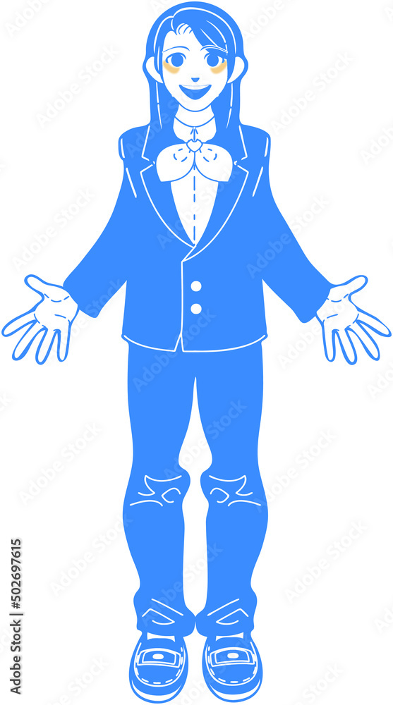 Fototapeta premium 制服を着た女子学生