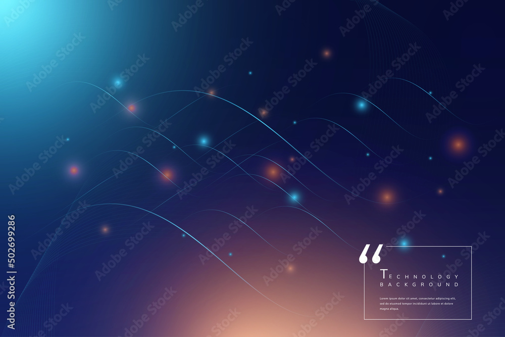 Fototapeta premium technology background with dark gradient