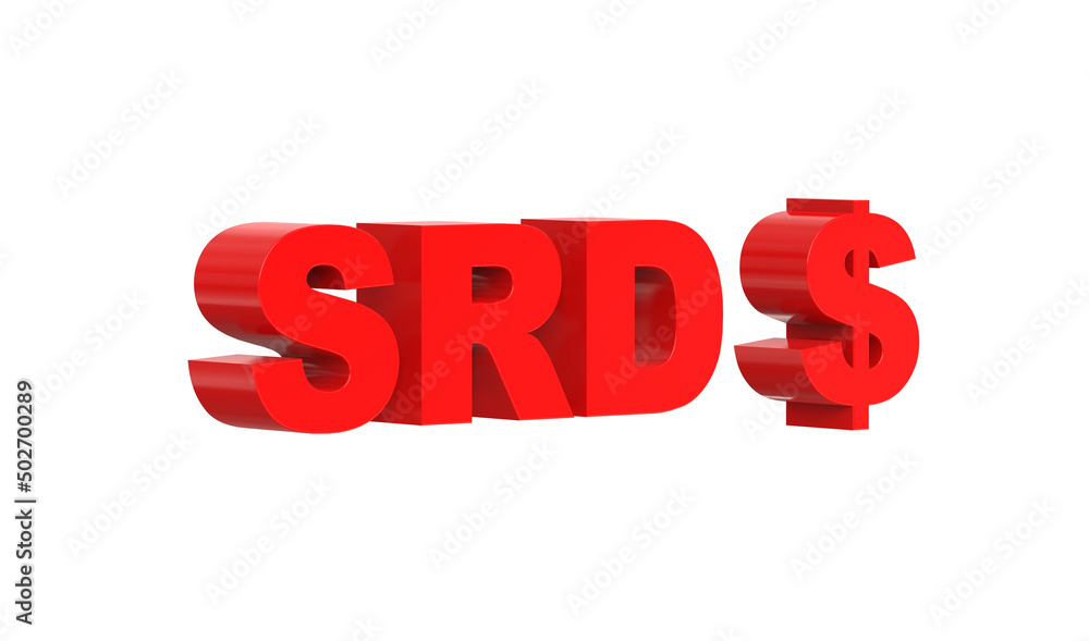 Surinamese dollar currency symbol of Suriname in Red - 3d rendering, 3d illustration
Surinamese dollar currency symbol of Suriname in Red - 3d rendering, 3d illustration