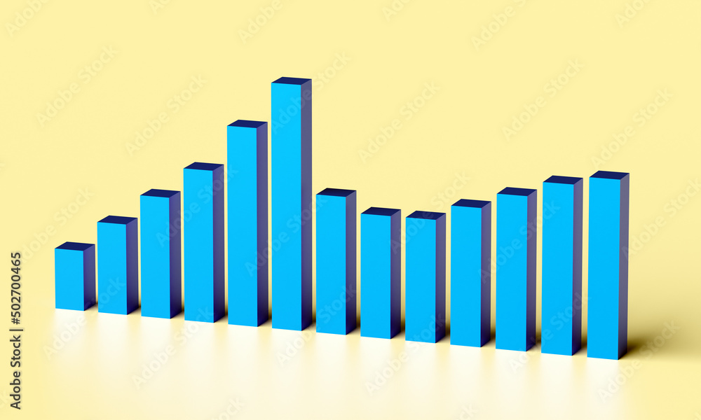Illustration of diagram with the growing progress. Business concepts Illustration of diagram with the growing progress. Business concepts