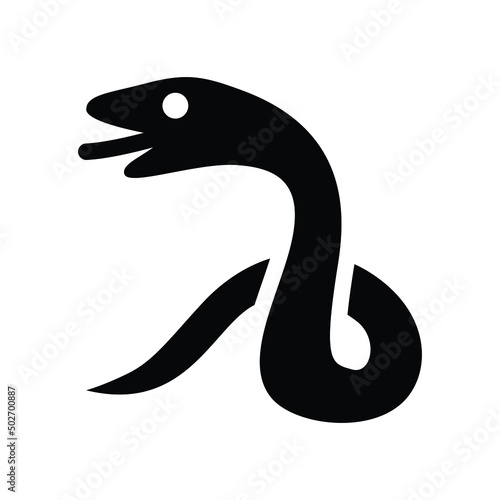 Snake python icon vector graphic illustration