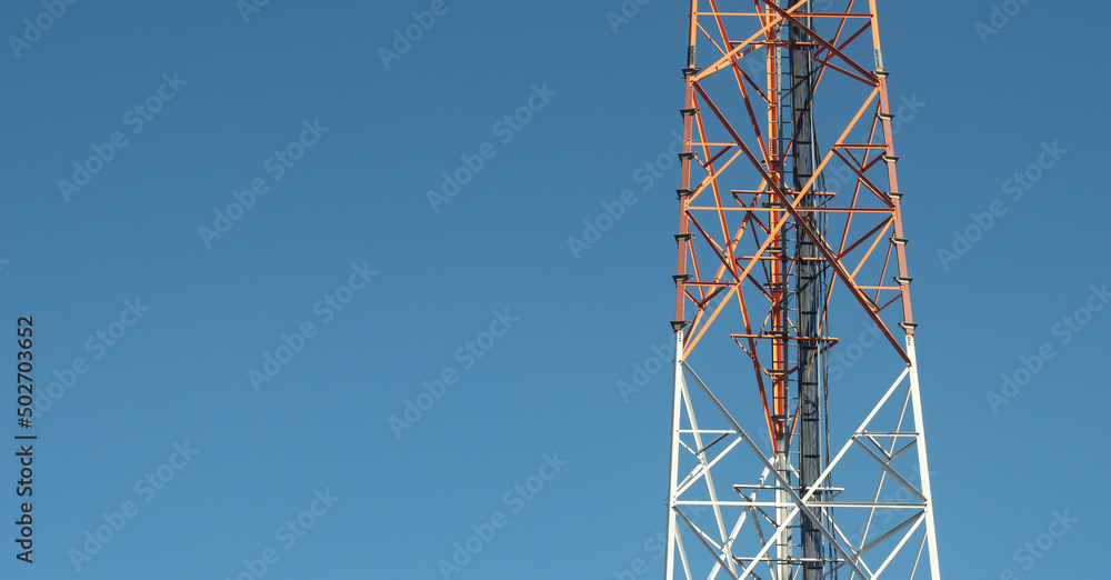 Metal tower for telephone communication