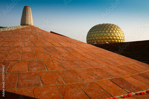 Принти на полотні Matrimandir Ashram of Auroville, Tamil Nadu, India