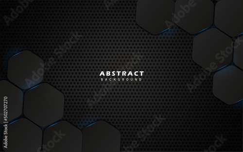Abstract hexagonal technology background
