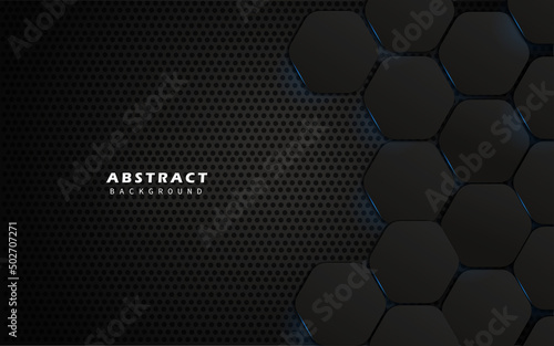 Abstract hexagonal technology background