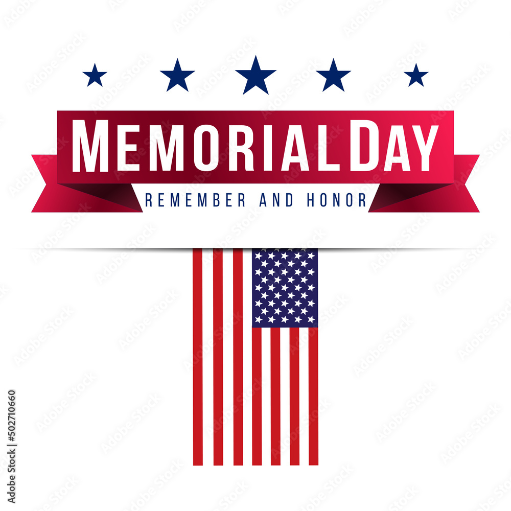 Naklejka premium Memorial Day USA Background