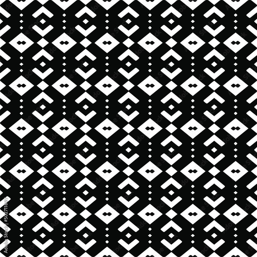 Vector seamless pattern.Simple stylish abstract geometric background. Monochrome image. Black and white color. Design for decor, prints, textile.Design element for prints. Vector seamless pattern.Simple stylish abstract geometric background. Monochrome image. Black and white color. Design for decor, prints, textile.Design element for prints.