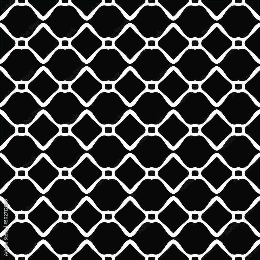 Fototapeta premium Design seamless monochrome geometric pattern. Abstract background. Vector art.Perfect for site backdrop, wrapping paper, wallpaper, textile and surface design. 