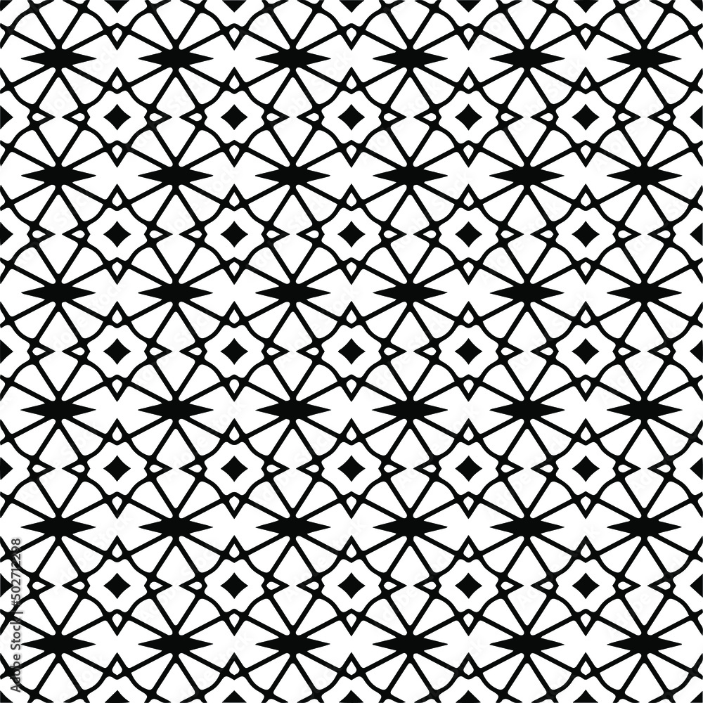 Vector seamless pattern.Simple stylish abstract geometric background. Monochrome image. Black and white color. Design for decor, prints, textile.Design element for prints. Vector seamless pattern.Simple stylish abstract geometric background. Monochrome image. Black and white color. Design for decor, prints, textile.Design element for prints.