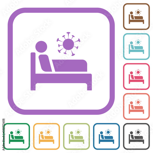 Covid ward simple icons